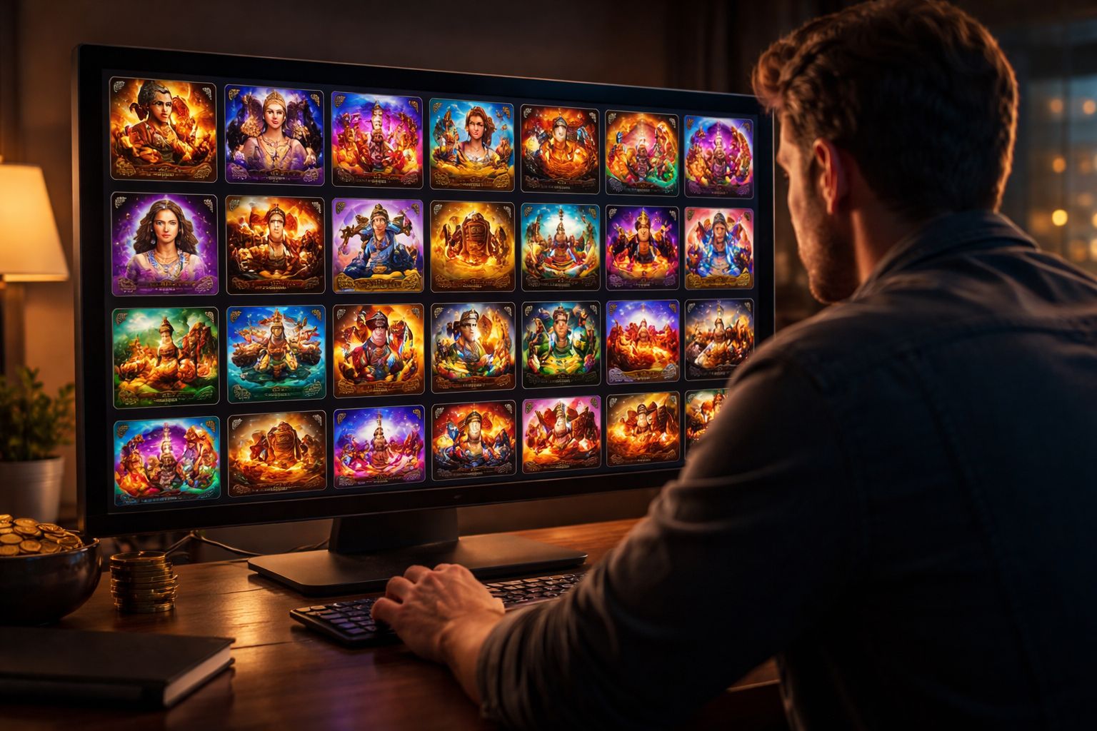 Online slots selection with varied reel themes, quick browsing, and smooth gameplay presentation.