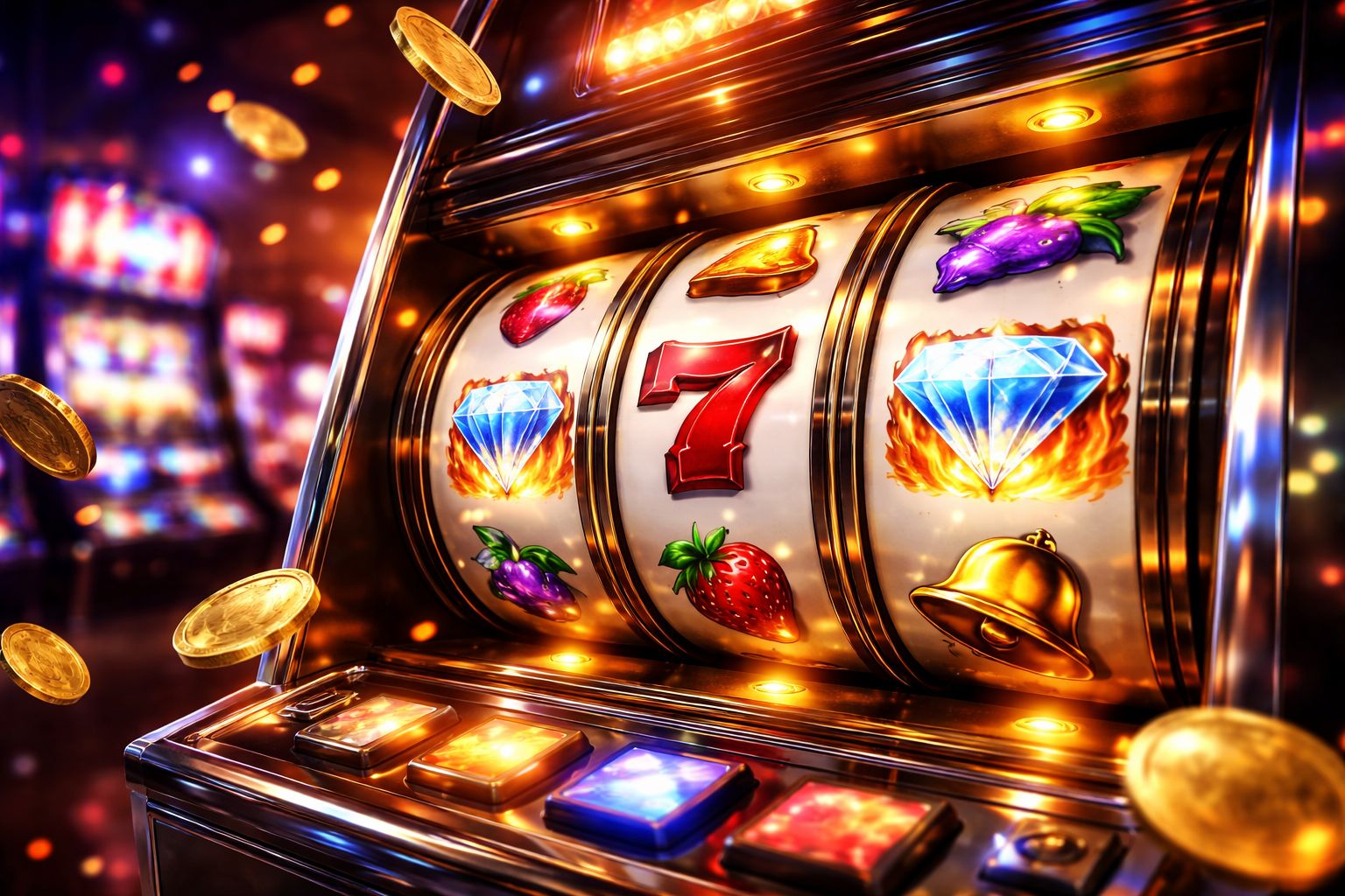 Feature-rich slot machines with bonus mechanics, vivid reels, and high-energy presentation.